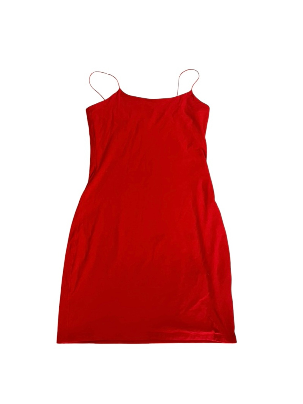 Wilfred Free Aritzia Tomato Red Strappy Trending Y2K Tiny Dress Mini Bodycon Fit - Picture 2 of 10